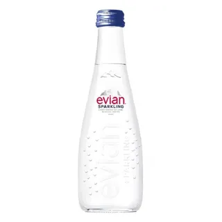 Água Mineral Natural Evian com Gás – 330ml